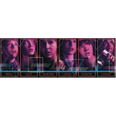 CLEMENTONI Panoramatické puzzle Netflix: Stranger Things 1000 dílků ~ 2
