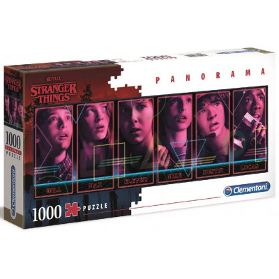 CLEMENTONI Panoramatické puzzle Netflix: Stranger Things 1000 dílků