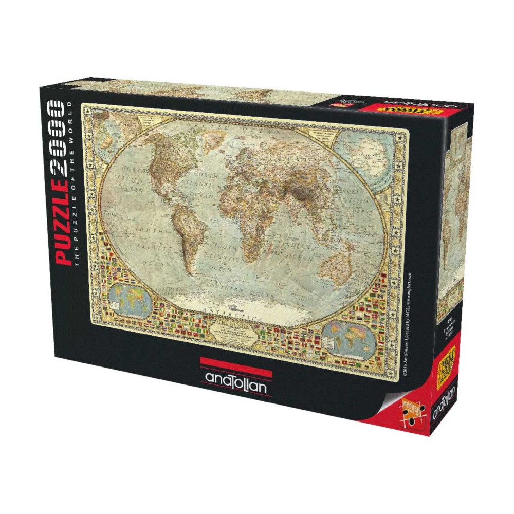ANATOLIAN Puzzle Mapa světa 2000 dílků