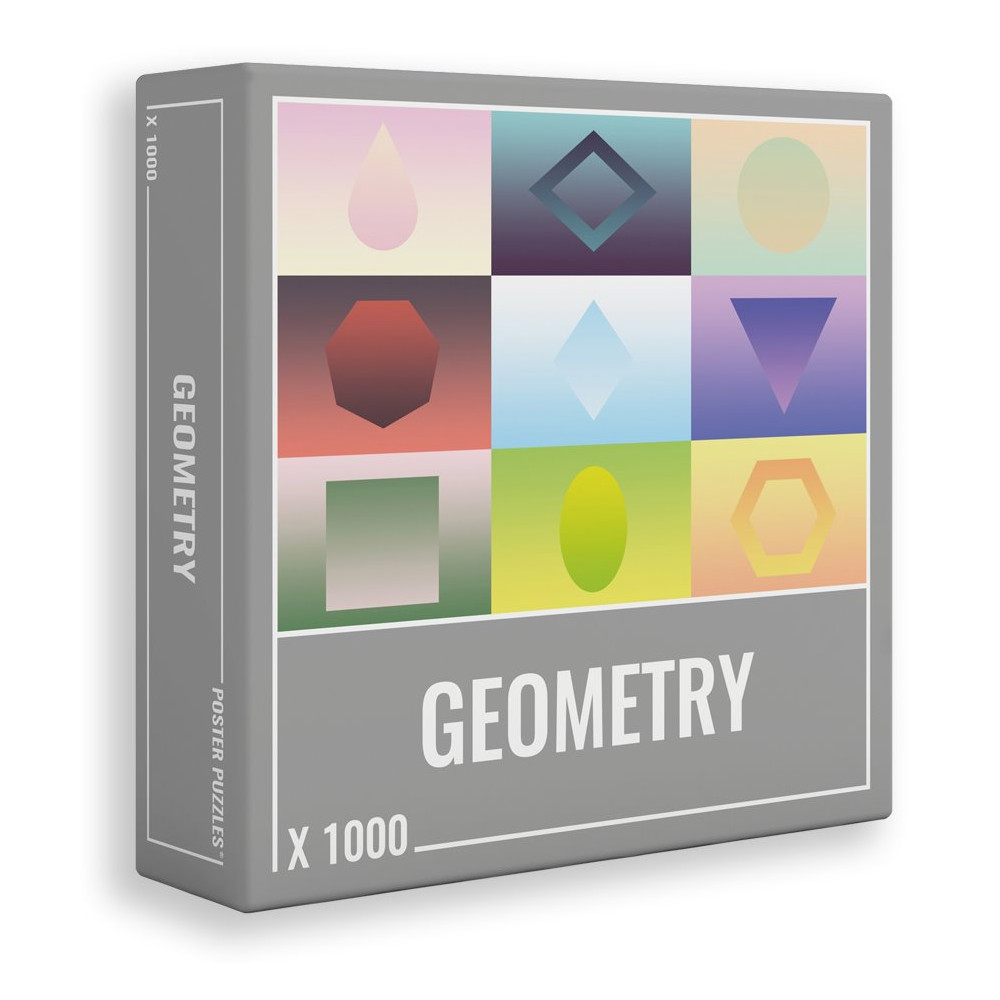 CLOUDBERRIES Puzzle Geometry 1000 dílků