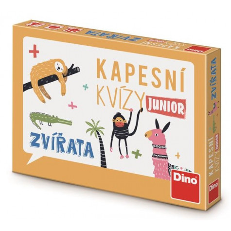 Dino Kapesní kvízy Junior - Zvířata Cestovní hra ~ 1