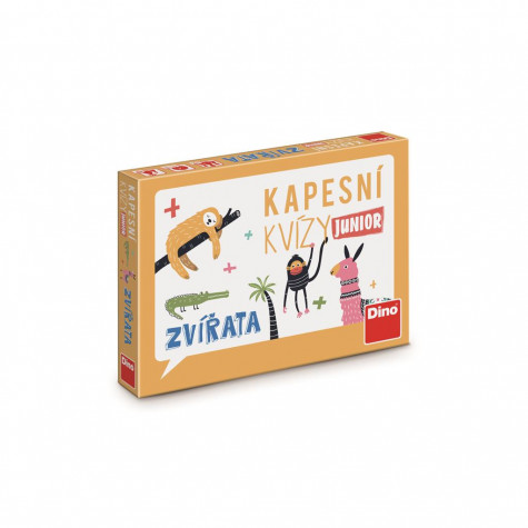 Dino Kapesní kvízy Junior - Zvířata Cestovní hra ~ 3