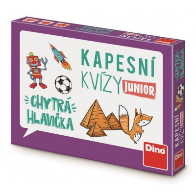 Dino Kapesní kvízy Junior - Chytrá hlavička Cestovní hra