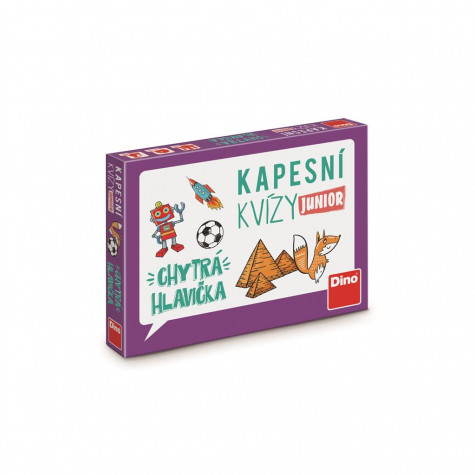 Dino Kapesní kvízy Junior - Chytrá hlavička Cestovní hra ~ 3