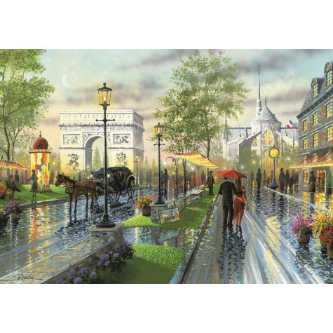 ART PUZZLE Puzzle Jarní procházka Paříží 1000 dílků