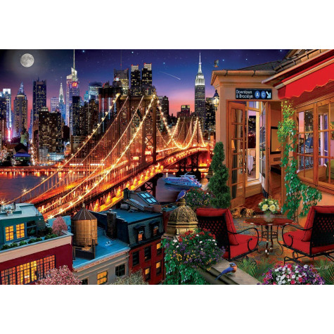 ART PUZZLE Puzzle Brooklyn z terasy 1500 dílků