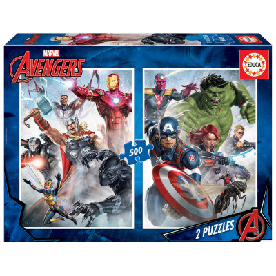 EDUCA Puzzle Avengers 2x500 dílků