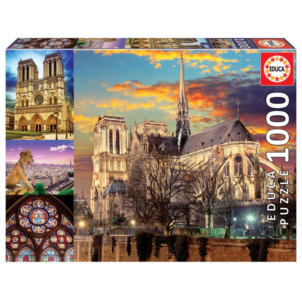 EDUCA Puzzle Notre Dame, koláž 1000 dílků