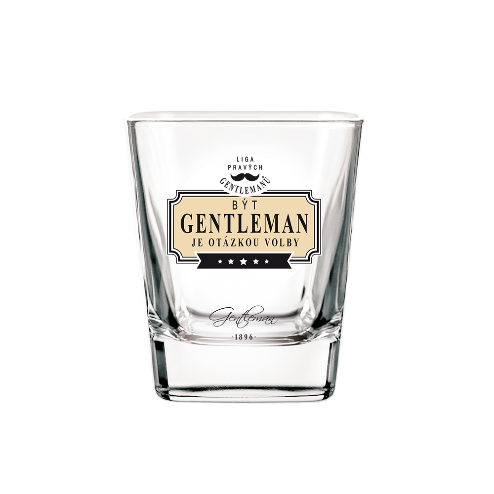 Gentleman Whisky sklenička - Být gentleman je otázkou volby