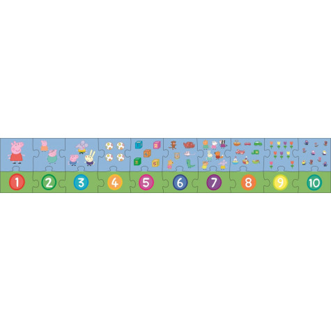 Trefl Vzdělávací puzzle Čísla Prasátko Peppa 20 dílků ~ 4