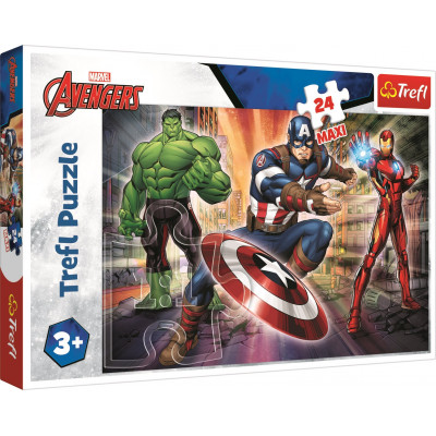 Trefl Puzzle Ve světě Avengers Maxi 24 dílků