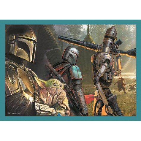 Trefl Puzzle Mandalorian a jeho svět 4v1 35,48,54,70 dílků