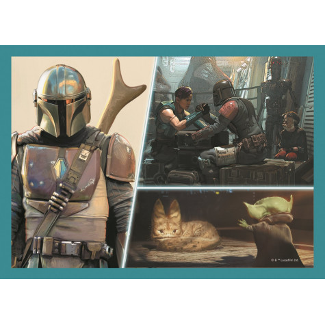 Trefl Puzzle Mandalorian a jeho svět 4v1 35,48,54,70 dílků