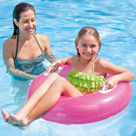 Intex 59258 Kruh s držadly 76 cm - růžový ~ 2