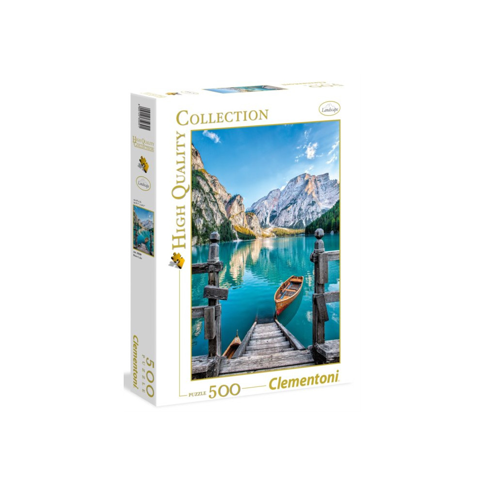 CLEMENTONI Puzzle Jezero Braies, Itálie 500 dílků