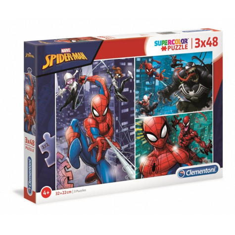 CLEMENTONI Puzzle Spiderman 3x48 dílků