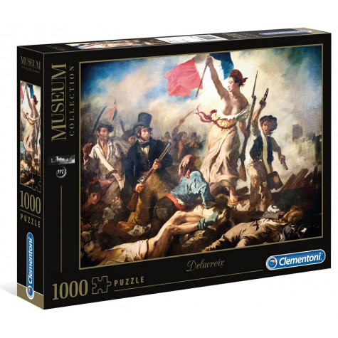 CLEMENTONI Puzzle Svoboda vede lid na barikády 1000 dílků ~ 1