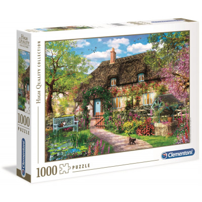 CLEMENTONI Puzzle Domek s předzahrádkou 1000 dílků