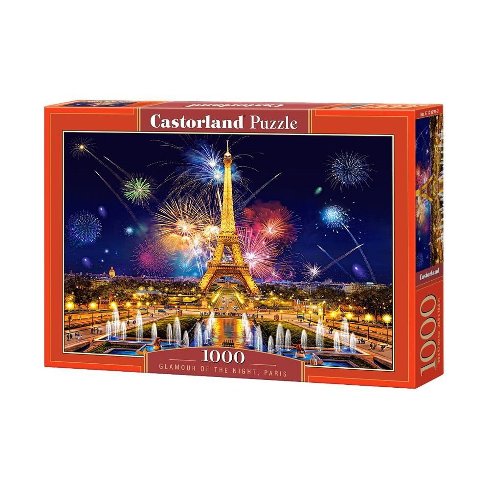 CASTORLAND Puzzle Oslnivě krásná noční Paříž 1000 dílků