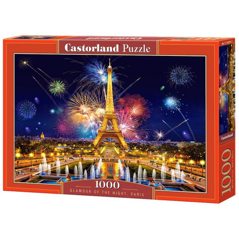 CASTORLAND Puzzle Oslnivě krásná noční Paříž 1000 dílků ~ 1
