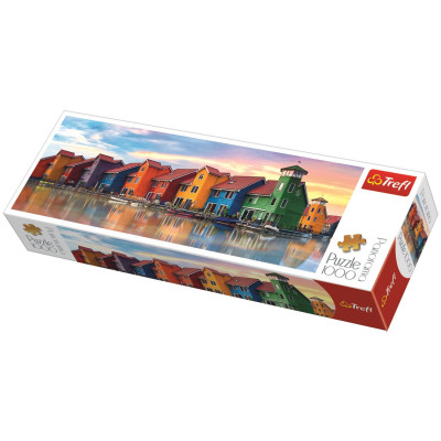 Trefl Panoramatické puzzle Groningen, Nizozemsko 1000 dílků