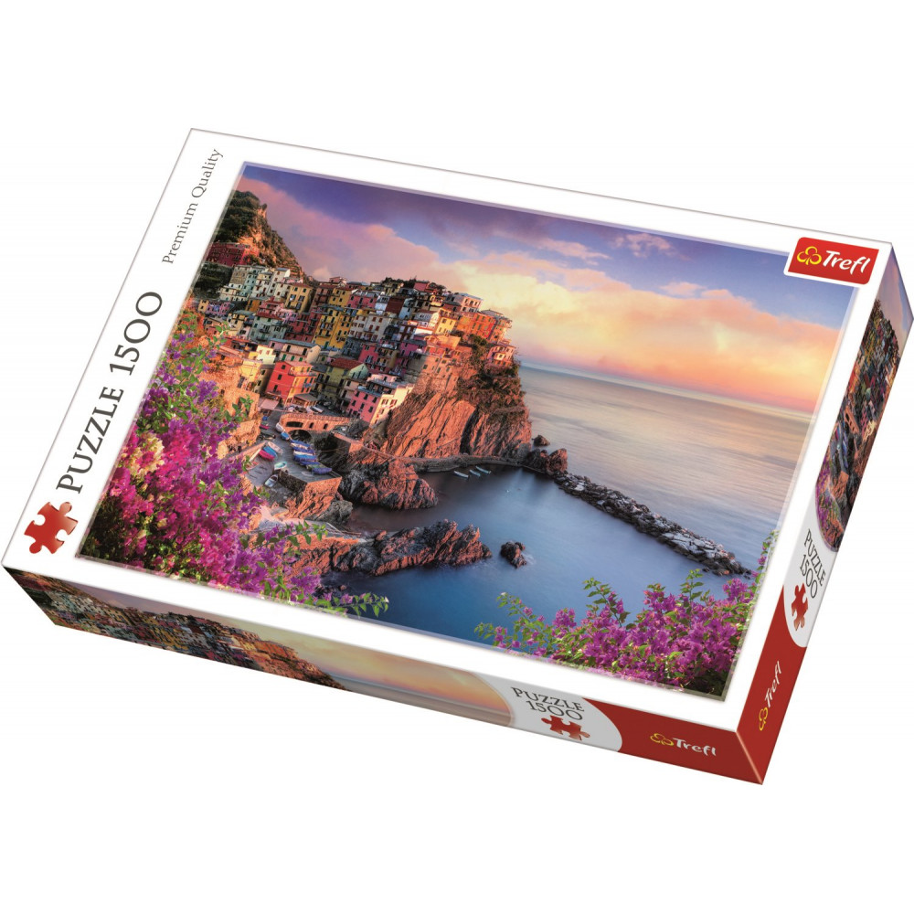 Trefl Puzzle Výhled na Manarolu, Itálie 1500 dílků