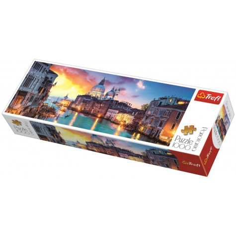 Trefl Panoramatické puzzle Kanál Grande, Benátky 1000 dílků