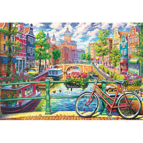 Trefl Puzzle Amsterdamský kanál 1500 dílků