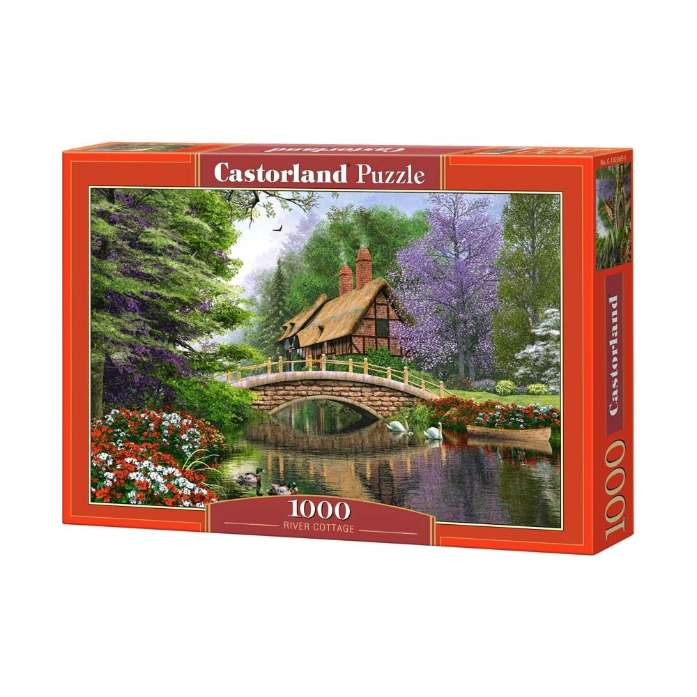 CASTORLAND Puzzle Domek u mostu 1000 dílků