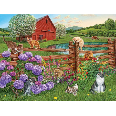 COBBLE HILL Puzzle Kočky z farmy XL 275 dílků