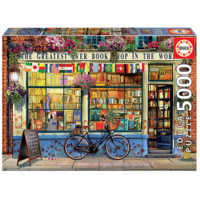 EDUCA Puzzle Největší knihkupectví na světě 5000 dílků