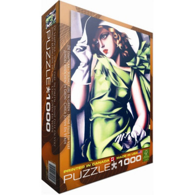 EUROGRAPHICS Puzzle Dívka v zeleném 1000 dílků