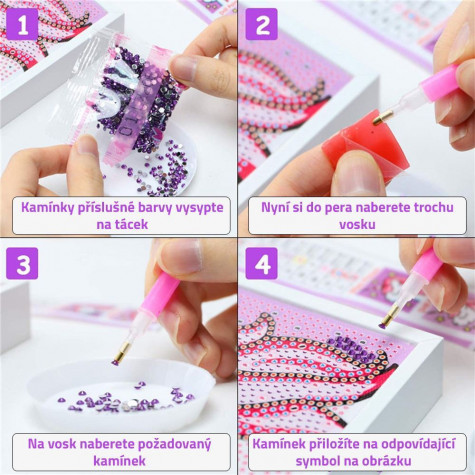 Diamantové malování pro děti - kuřátko ~ 4