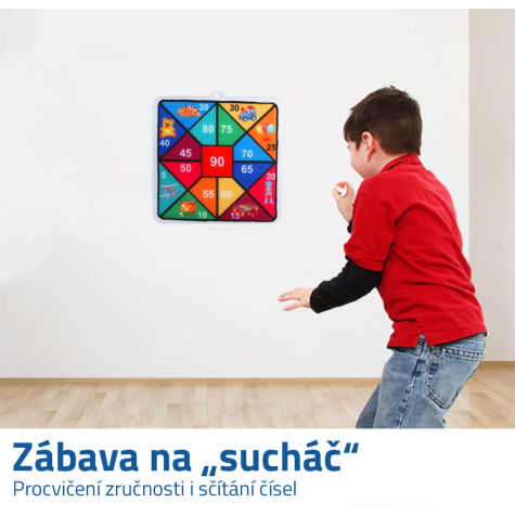 Zábavný terč na suchý zip pro děti ~ 6