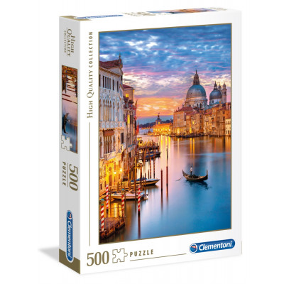 CLEMENTONI Puzzle Rozzářené Benátky 500 dílků