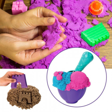 Tekutý kinetický písek - mega set v boxu 2000 g ~ 2