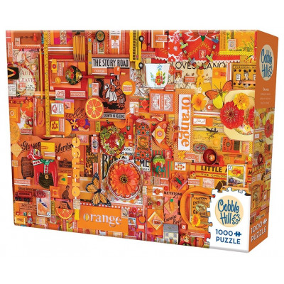 COBBLE HILL Puzzle Barvy duhy: Oranžová 1000 dílků