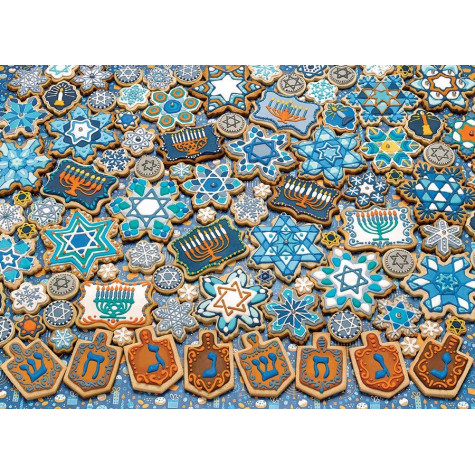 COBBLE HILL Puzzle Chanukové sušenky 1000 dílků ~ 2