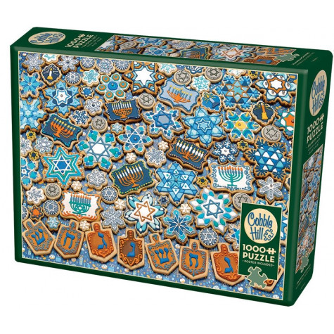 COBBLE HILL Puzzle Chanukové sušenky 1000 dílků ~ 1