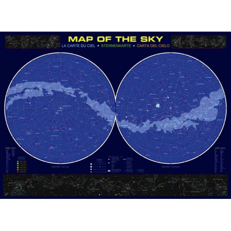 EUROGRAPHICS Puzzle Mapa nebe 1000 dílků