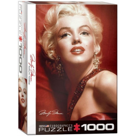 EUROGRAPHICS Puzzle Marilyn Monroe: Červený portrét 1000 dílků ~ 1