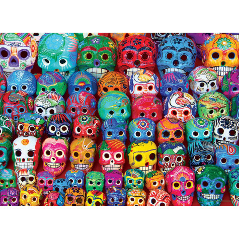EUROGRAPHICS Puzzle Tradiční mexické lebky 1000 dílků