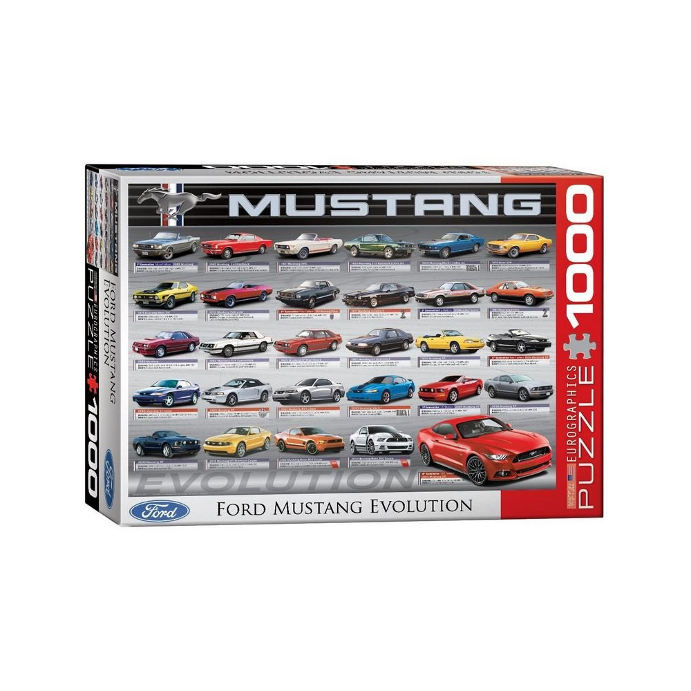 EUROGRAPHICS Puzzle Vývoj Fordu Mustang 1000 dílků
