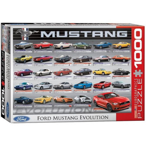 EUROGRAPHICS Puzzle Vývoj Fordu Mustang 1000 dílků