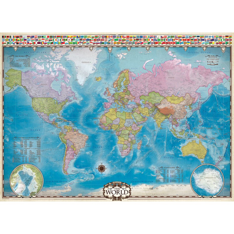EUROGRAPHICS Puzzle Politická mapa světa 1000 dílků ~ 2