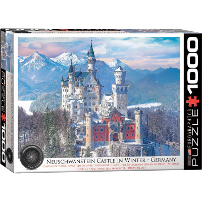 EUROGRAPHICS Puzzle Zámek Neuschwanstein v zimě 1000 dílků