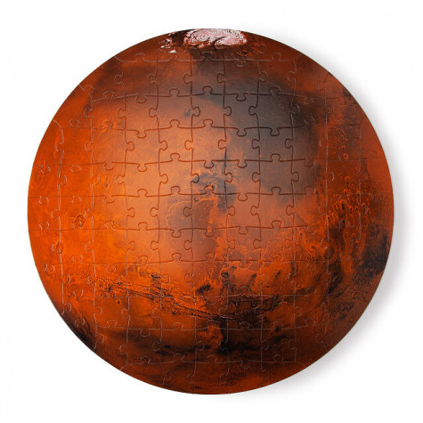 Kulaté puzzle Planeta Mars 100 dílků