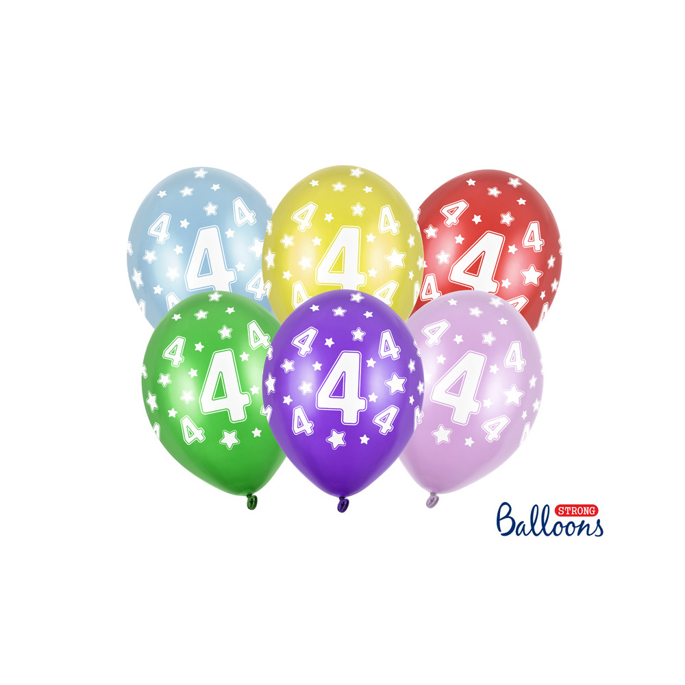 Narozeninové balónky 6 ks - číslo 4