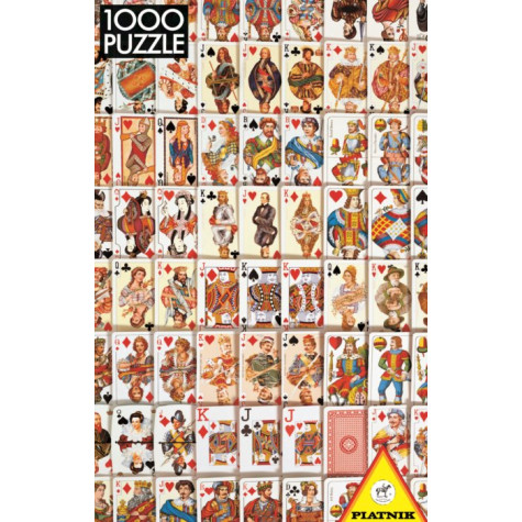 PIATNIK Puzzle Hrací karty 1000 dílků
