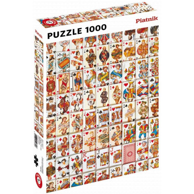 PIATNIK Puzzle Hrací karty 1000 dílků
